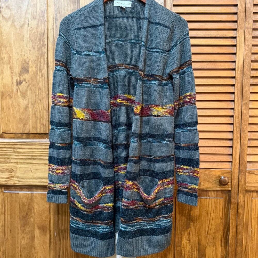 Knox rose gray cardigan with